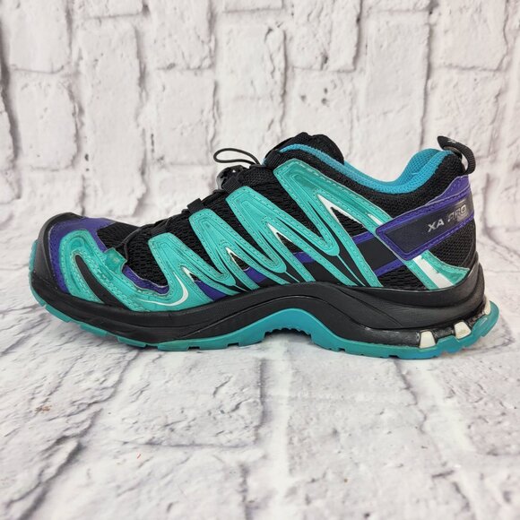 Salomon XA Pro 3D Mountain Trail Running Shoes Womens Sz 7 Purple Durable Comfor - Picture 3 of 14